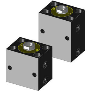 DOUBLE ACTING HYDRAULIC BLOCK CYLINDERS WITH MOUNTING BOREHOLES – 722D SERIES